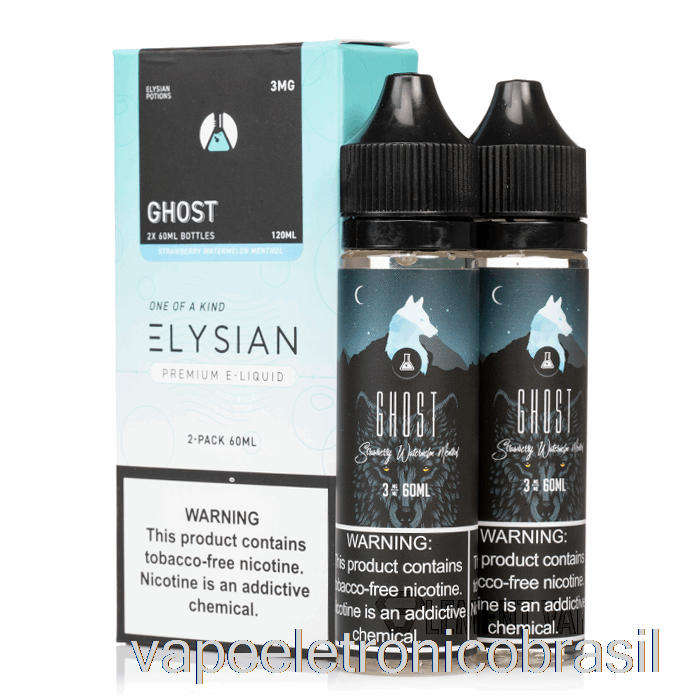 Vape Recarregável Ghost - Elysian Labs - 120ml 3mg